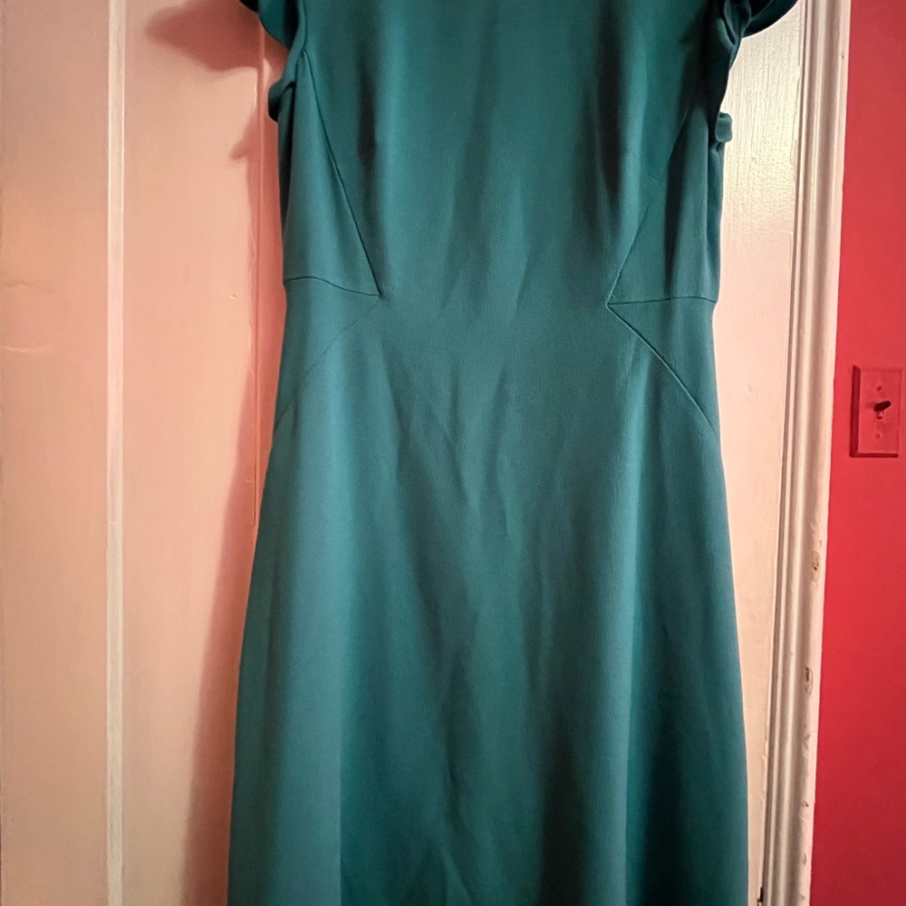 Coldwater Creek Teal A-Line Midi Dress